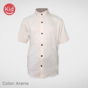 Camisa cuello mao de lino de Niño