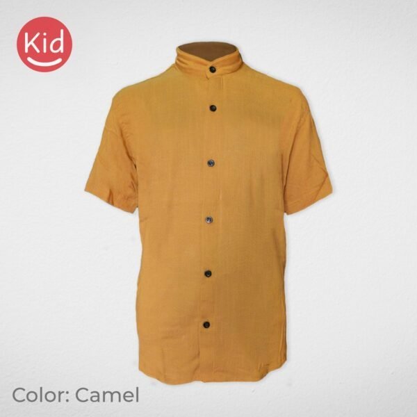 Camisa cuello mao de lino de Niño - Image 3