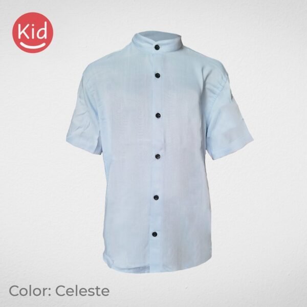 Camisa cuello mao de lino de Niño - Image 4