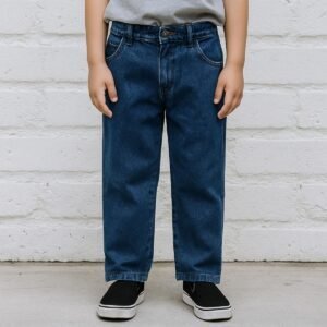 Jean recto azul oscuro de Niño