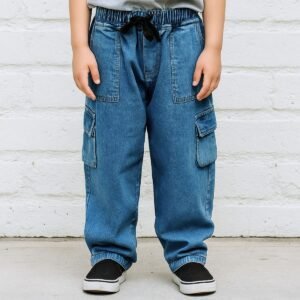 Jean cargo baggy de niño