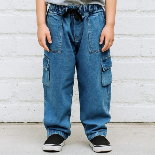Jean cargo baggy de niño